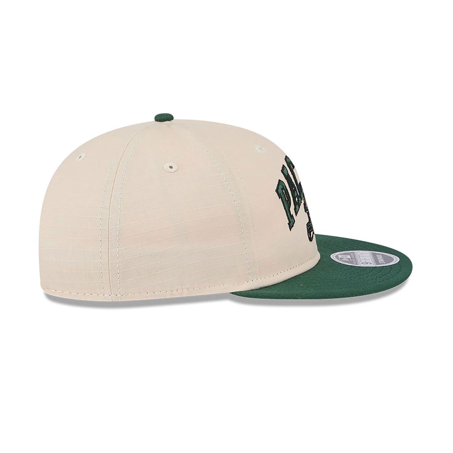 This is a Green Bay Packers Historic Helmet Beige Retro Crown 9FIFTY Snapback Cap 6