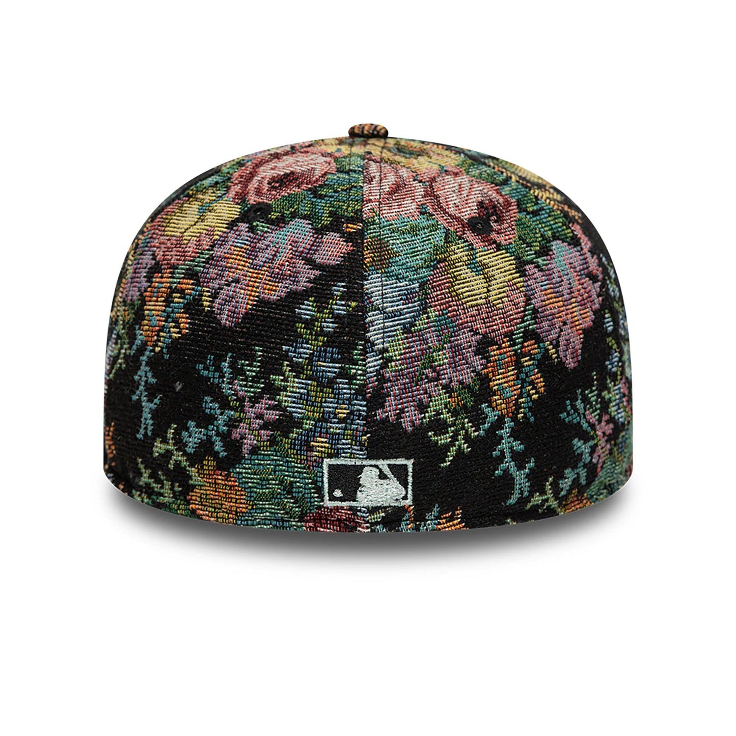 This is a Boston Red Sox Jacquard Patterns All Over Print Black 59FIFTY Fitted Cap 5