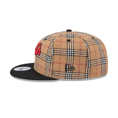 This is a New York Mets Tan Tartan Beige 9FIFTY Snapback Cap 7