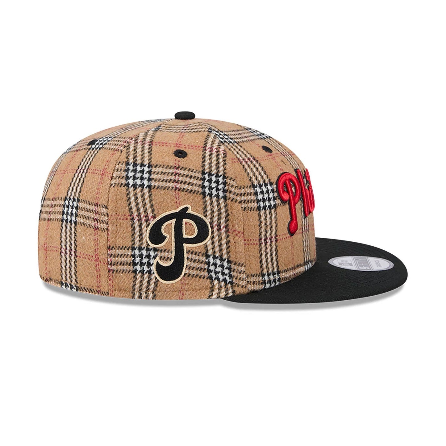 This is a Philadelphia Phillies Tan Tartan Beige 9FIFTY Snapback Cap 6