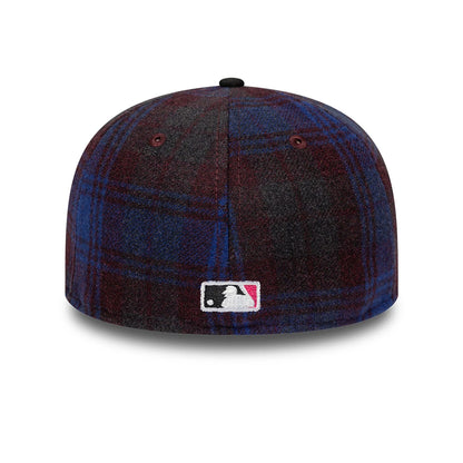 This is a New York Mets Mascot Plaid Purple 59FIFTY Fitted Cap 5