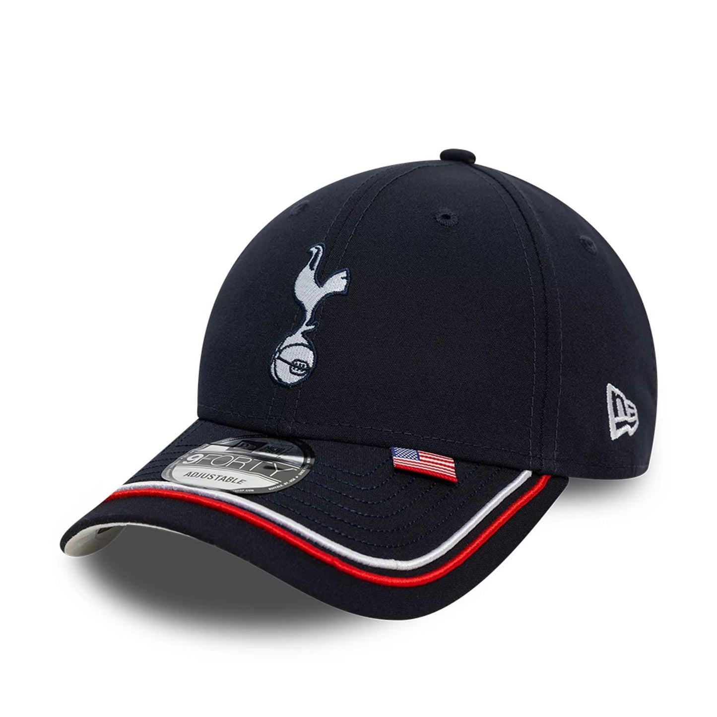 This is a Repreve® Tottenham Hotspur FC Flag Pack Navy 9FORTY Adjustable Cap 1