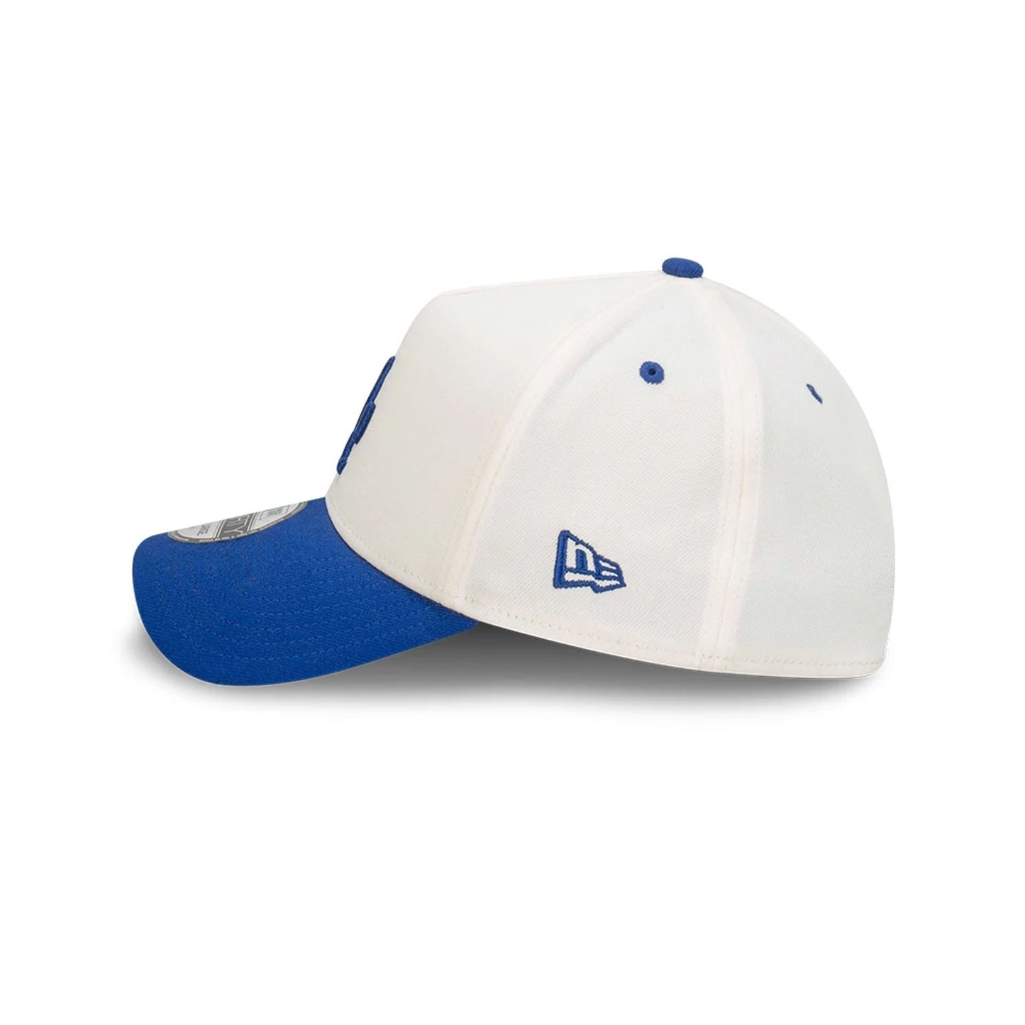 This is a LA Dodgers Cut N Paste White 39THIRTY A-Frame Stretch Fit Cap 7