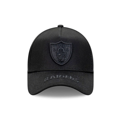 This is a Las Vegas Raiders Tonal Black 9FORTY A-Frame Adjustable Cap 2