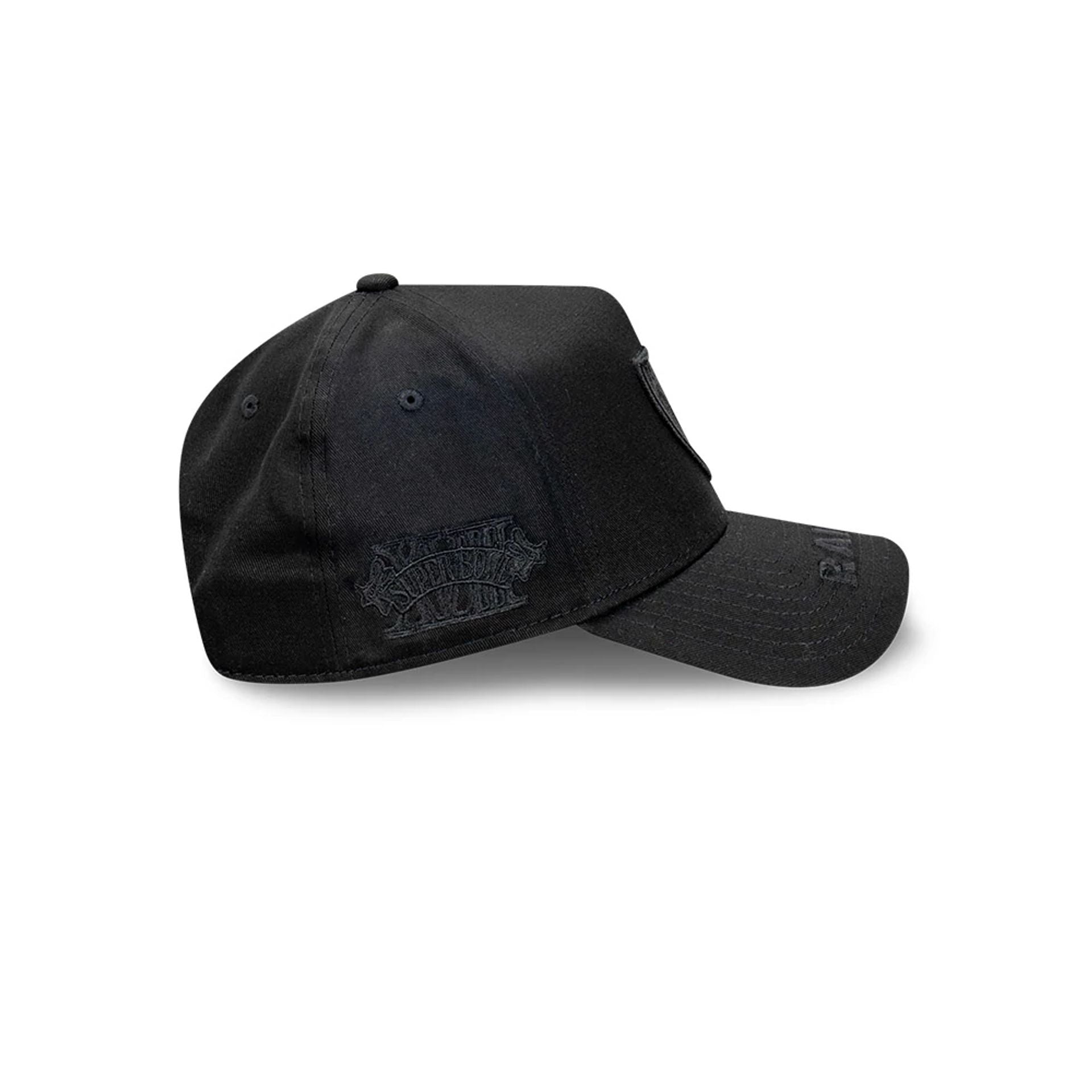 This is a Las Vegas Raiders Tonal Black 9FORTY A-Frame Adjustable Cap 4