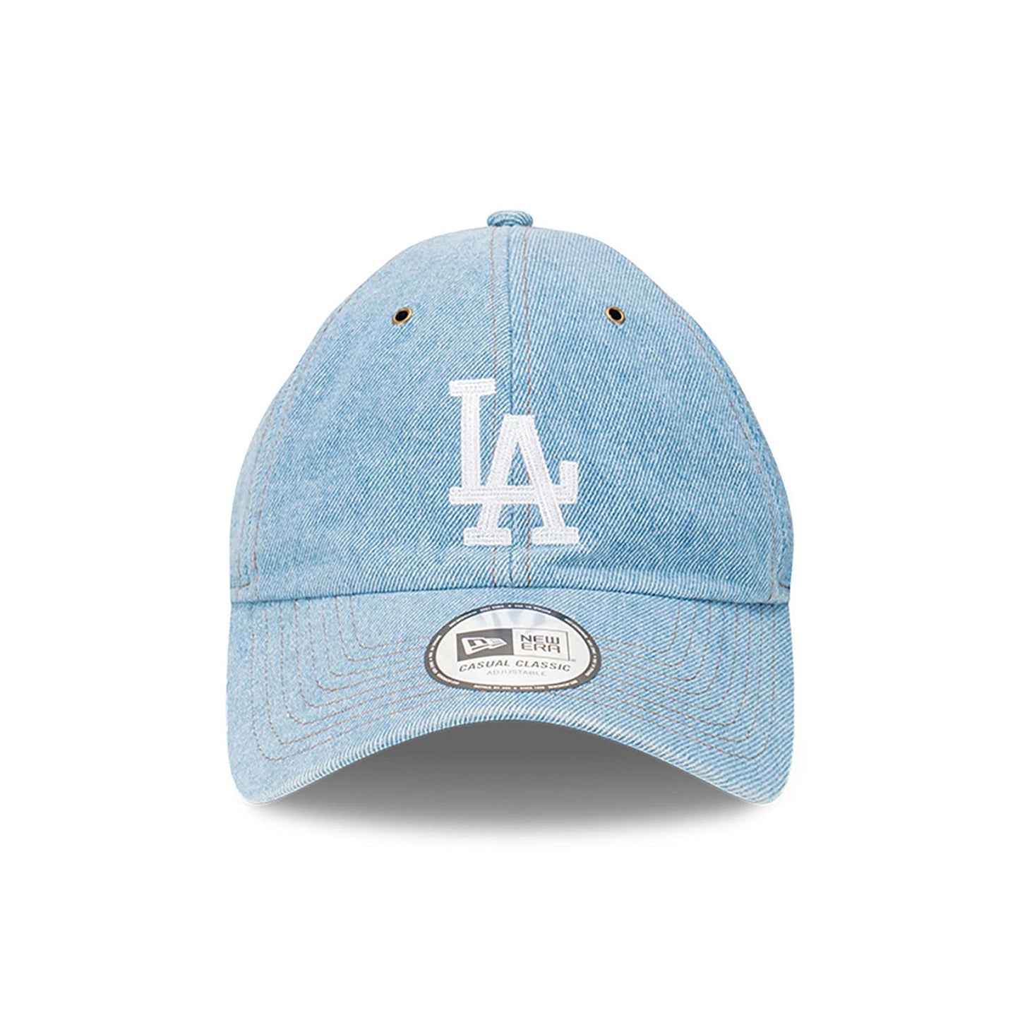 This is a LA Dodgers Washed Denim Open Blue Casual Classic Adjustable Cap 2