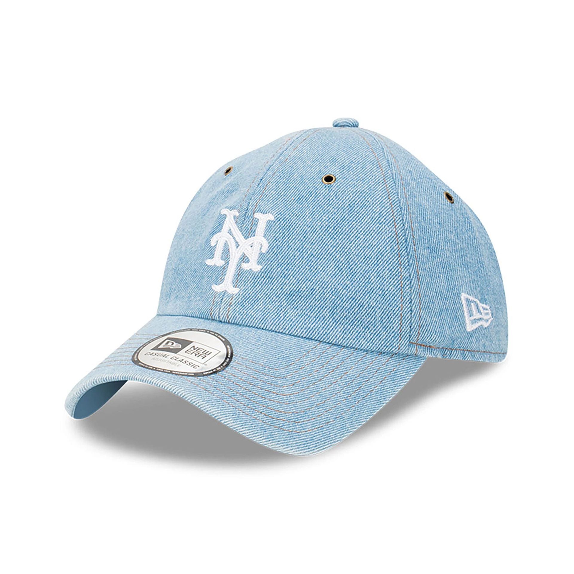 This is a New York Mets Washed Denim Blue Casual Classic Adjustable Cap 1