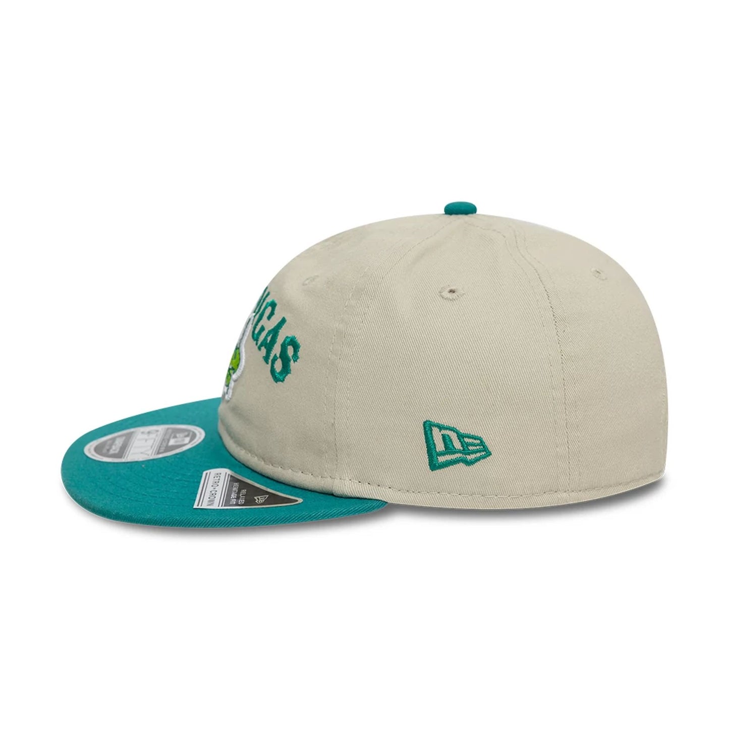 This is a Daytona Tortugas MiLB Two Tone Light Beige Retro Crown 9FIFTY Strapback Cap 4