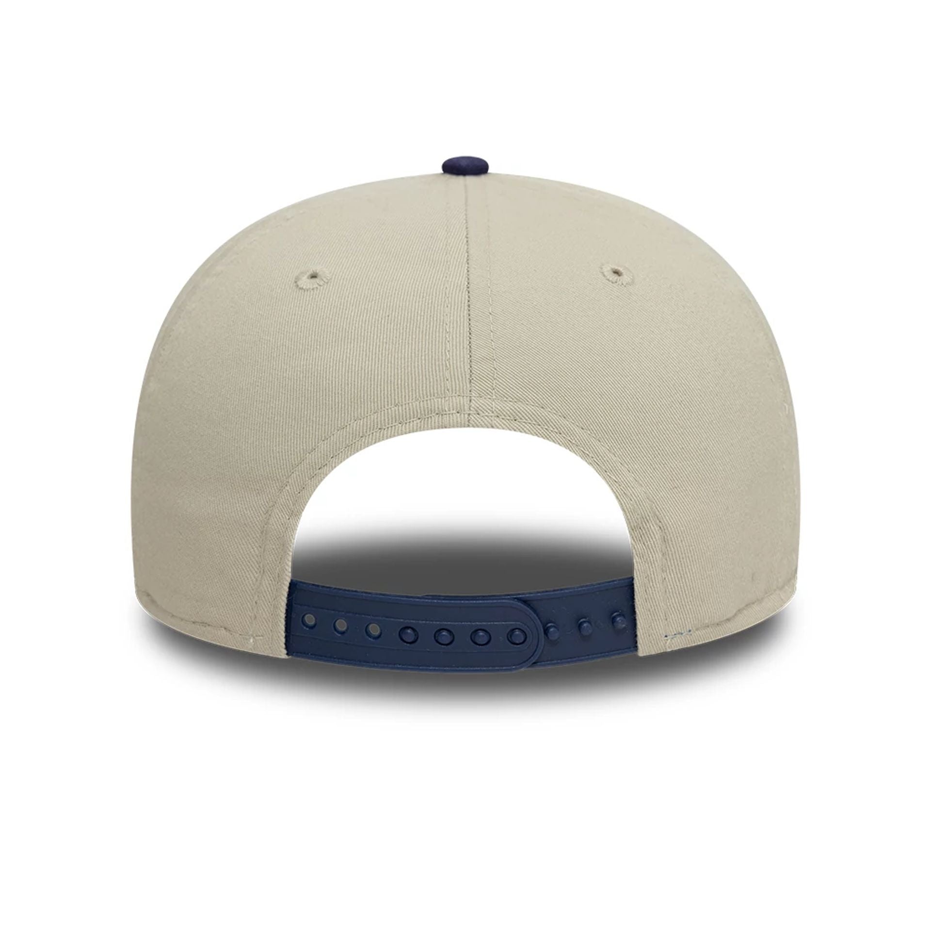 This is a Columbus Clippers MiLB Two Tone Light Beige Retro Crown 9FIFTY Strapback Cap 3