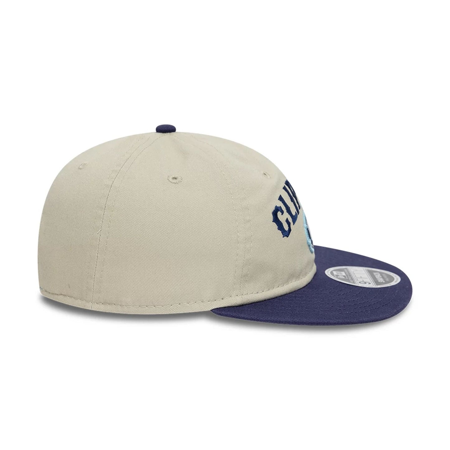 This is a Columbus Clippers MiLB Two Tone Light Beige Retro Crown 9FIFTY Strapback Cap 7