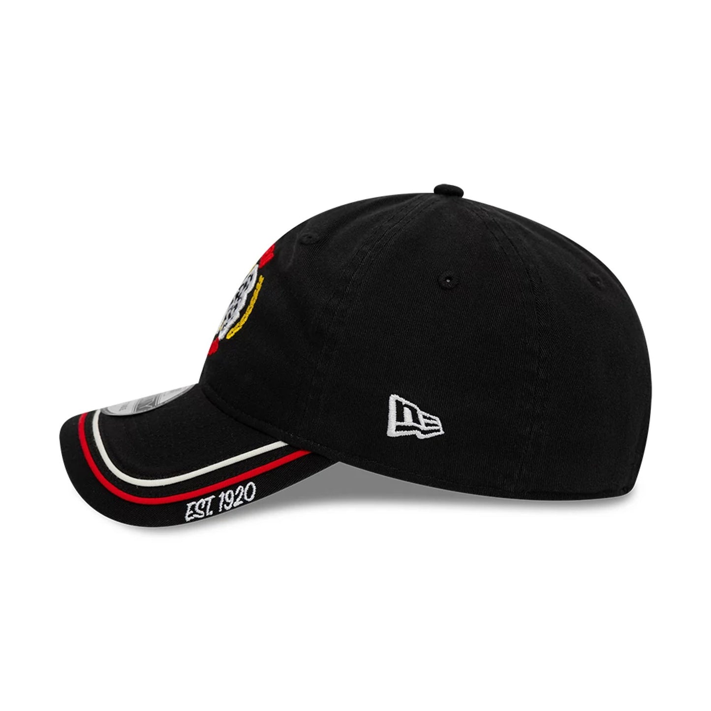 This is a New Era Racing Black 9TWENTY Adjustable Cap 4