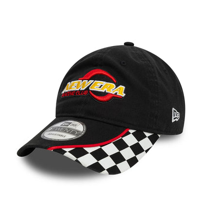 This is a New Era Racing Black 9TWENTY Adjustable Cap 1