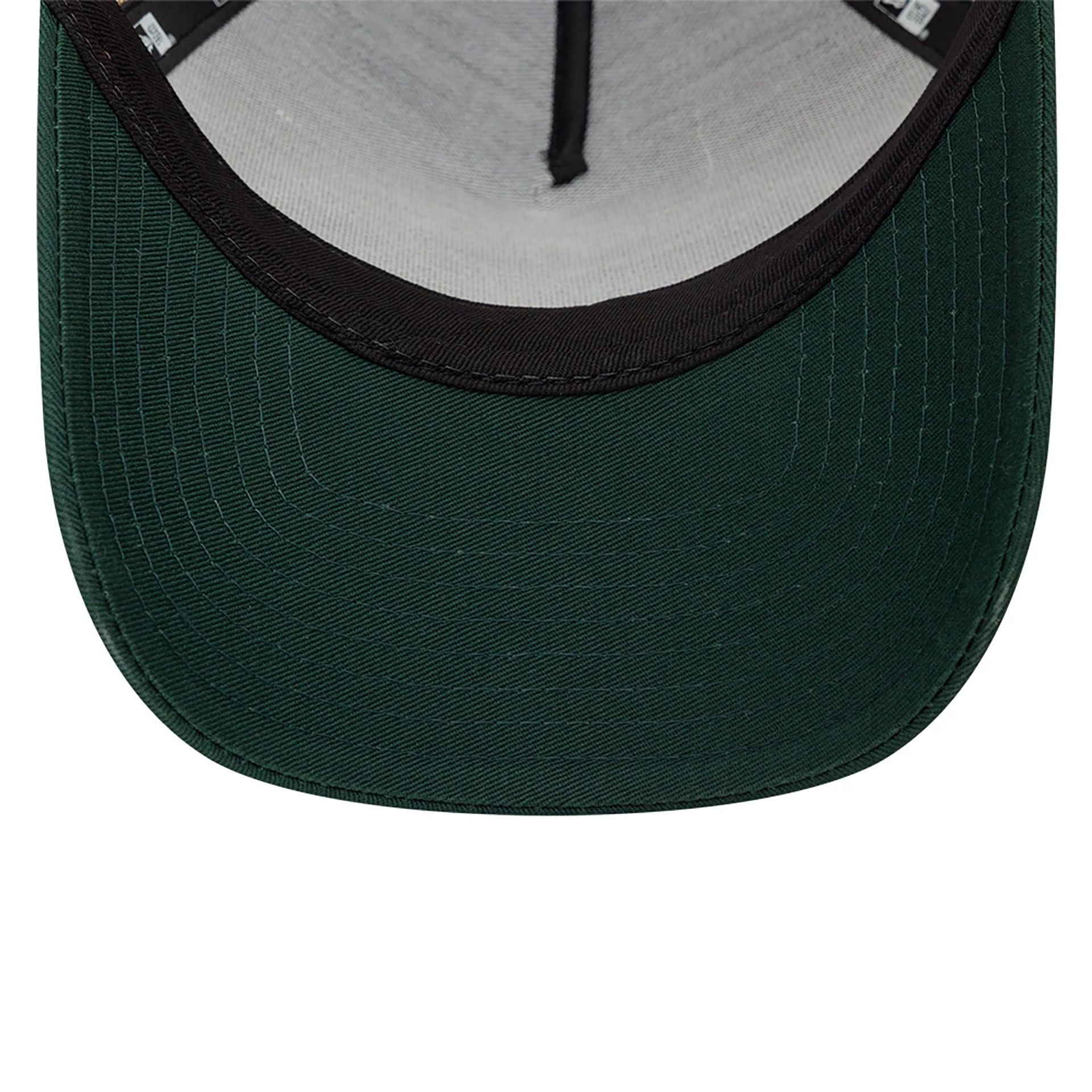 This is a New Era Hot Rod Trucker Dark Green 9FORTY A-Frame Trucker Adjustable Cap 4