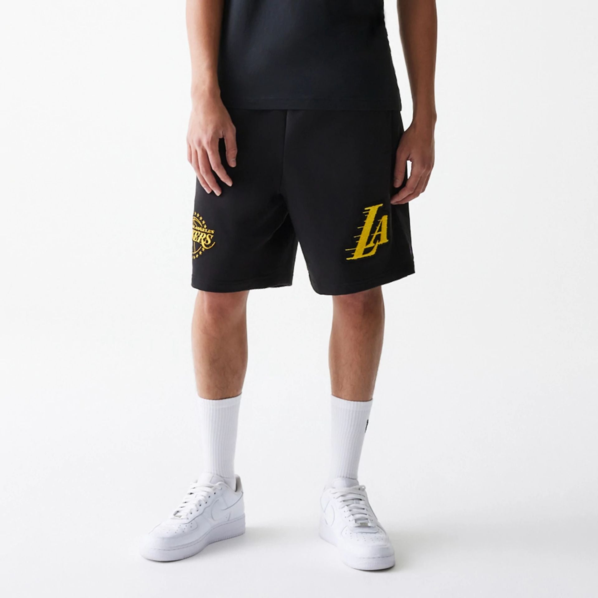 LA Lakers NBA City Edition Black Shorts 8