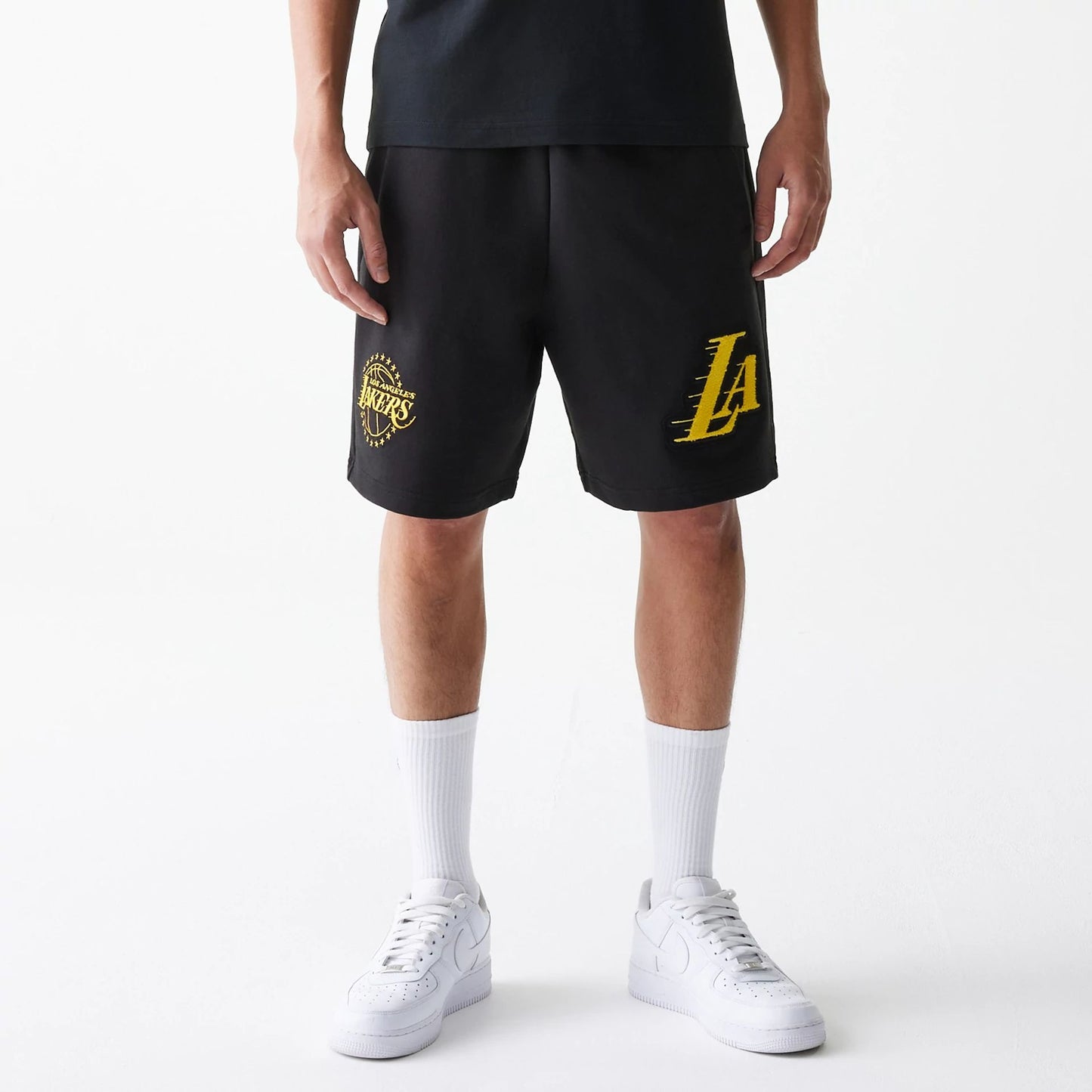 LA Lakers NBA City Edition Black Shorts 1