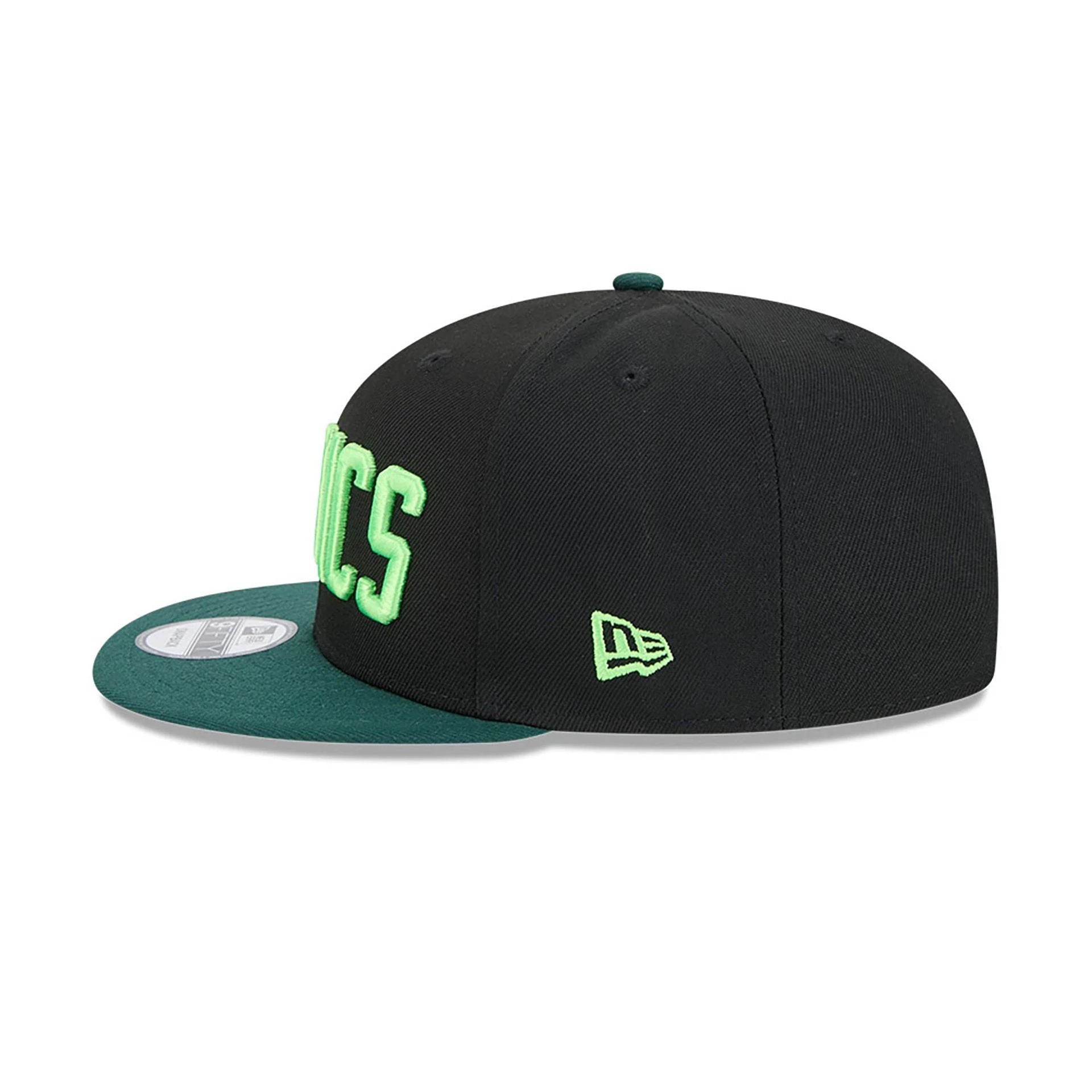 This is a Boston Celtics NBA City Edition Green 9FIFTY Snapback Adjustable Cap 7