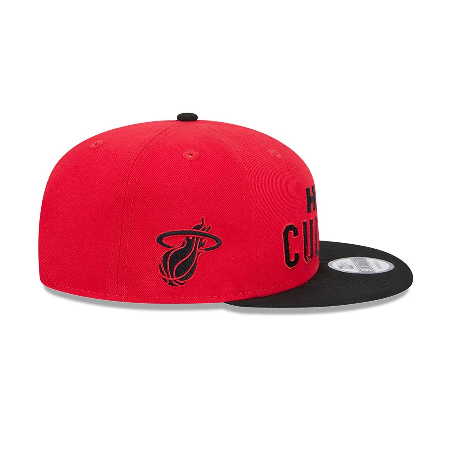 This is a Miami Heat NBA City Edition Red 9FIFTY Snapback Cap 6