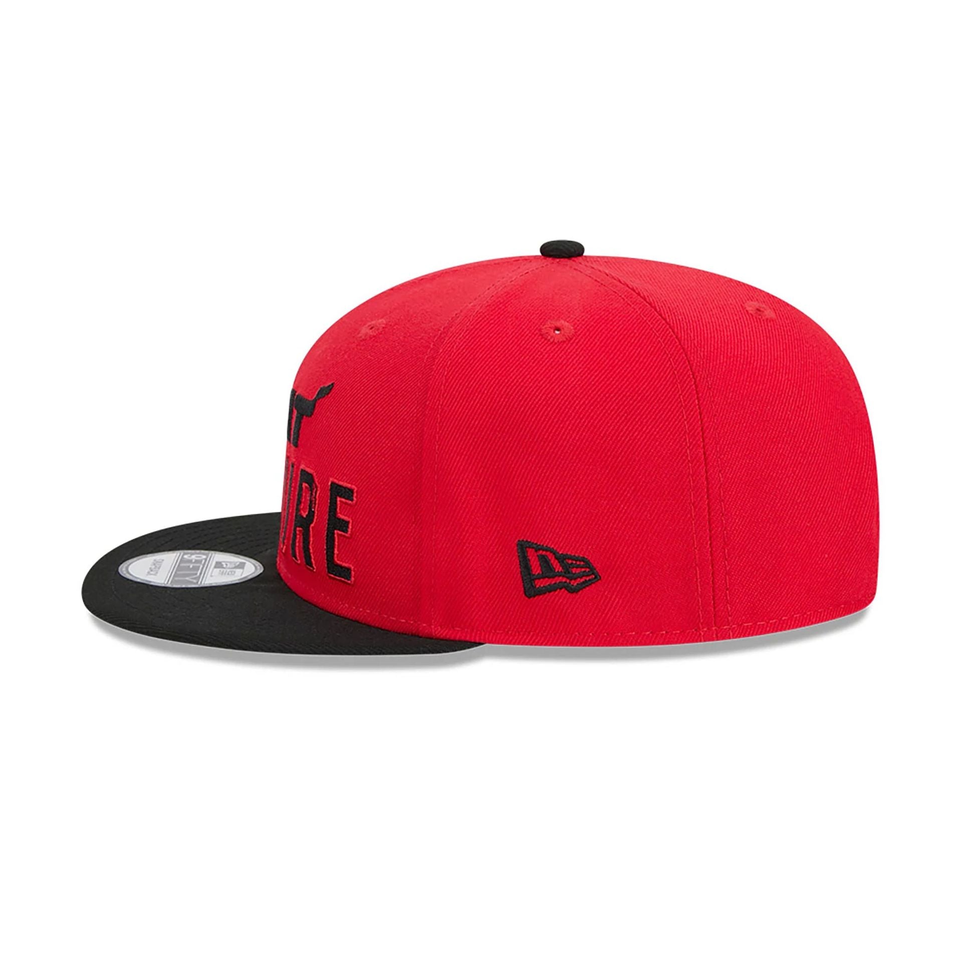 This is a Miami Heat NBA City Edition Red 9FIFTY Snapback Cap 7