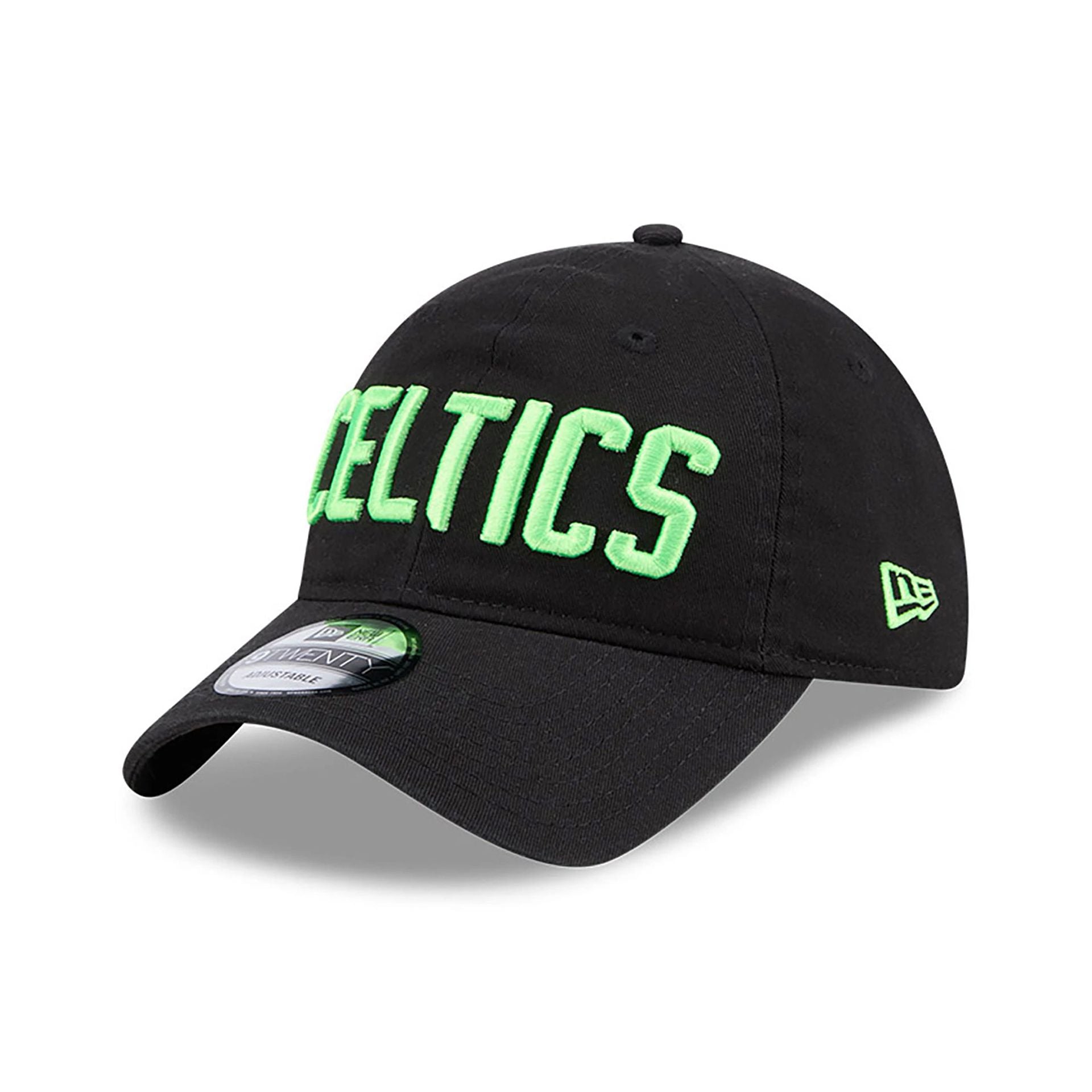 This is a Boston Celtics NBA City Edition Black 9TWENTY Adjustable Cap 1