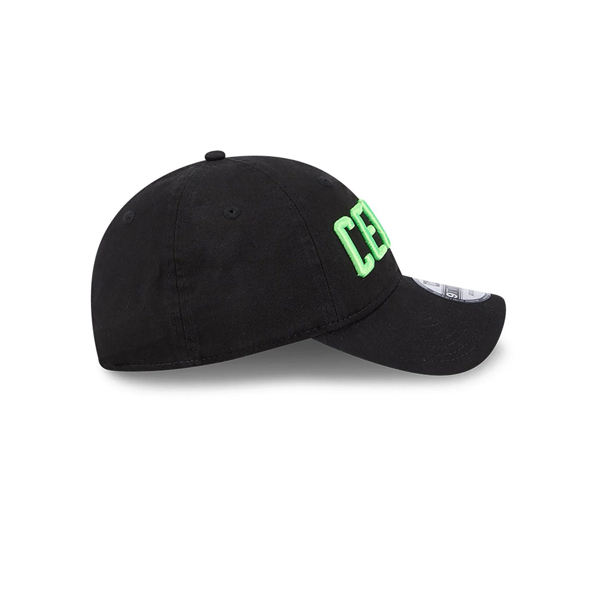 This is a Boston Celtics NBA City Edition Black 9TWENTY Adjustable Cap 6