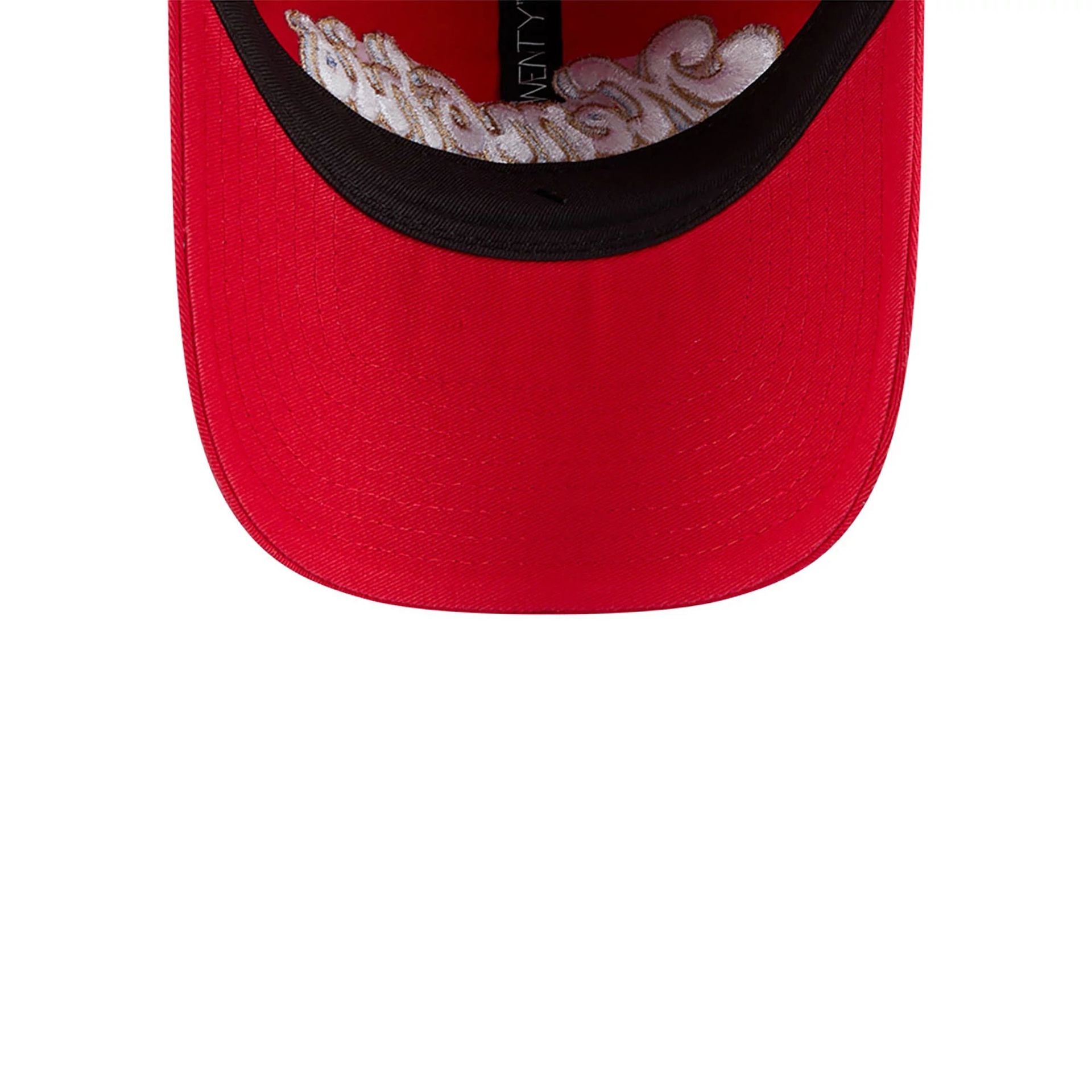 This is a Memphis Grizzlies NBA City Edition Red 9TWENTY Adjustable Cap 4