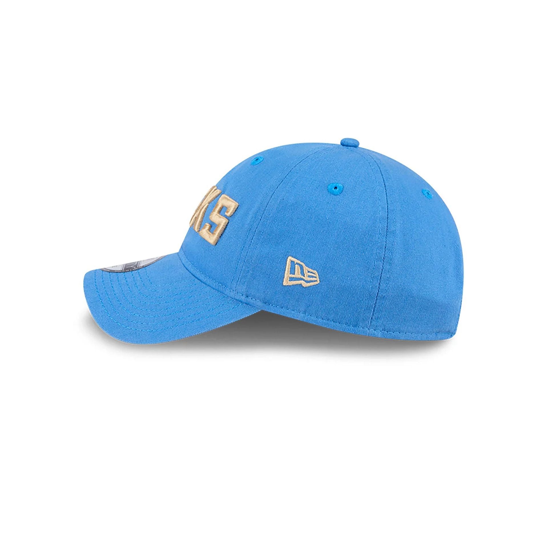 This is a Milwaukee Bucks NBA City Edition Blue 9TWENTY Adjustable Cap 7