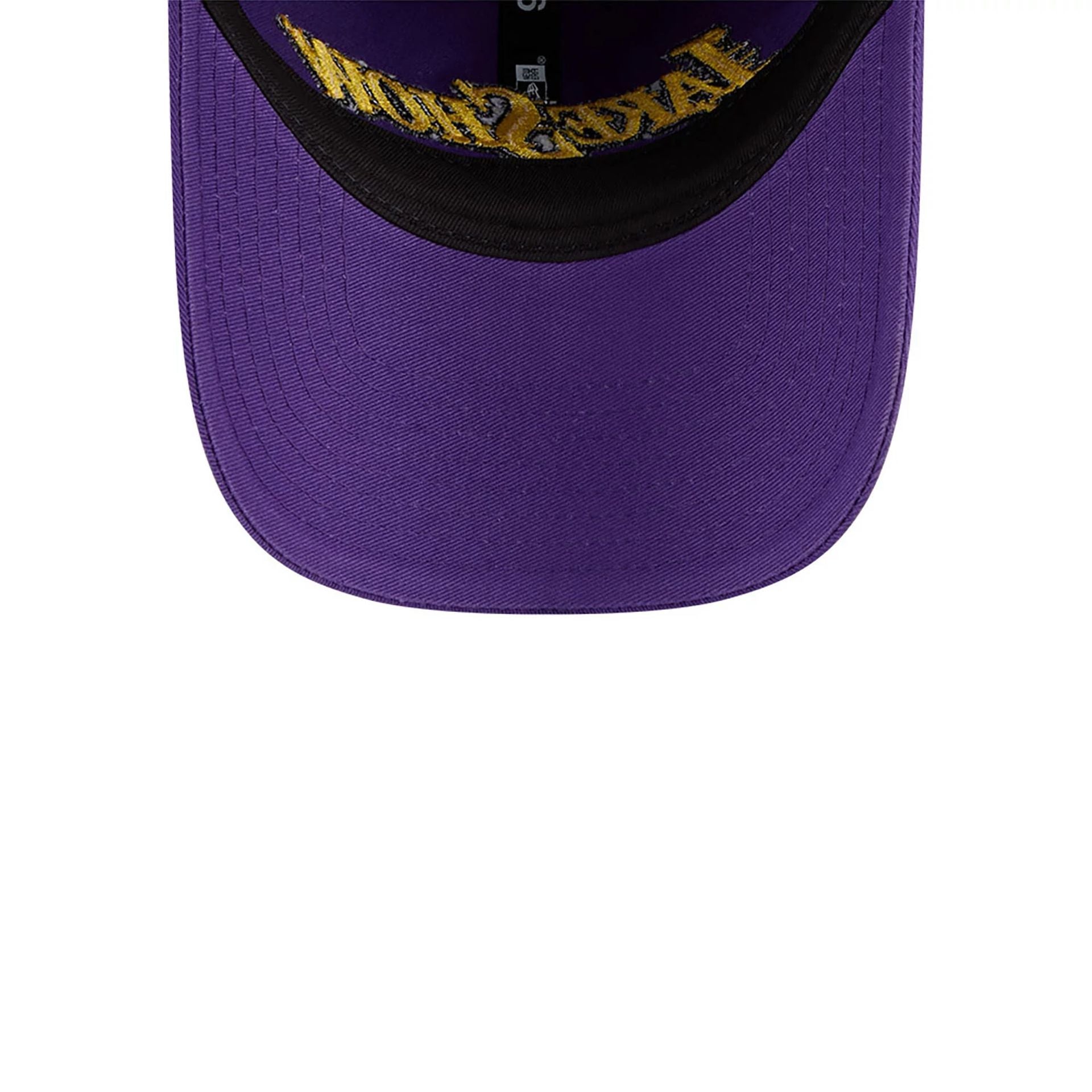 This is a LA Lakers NBA City Edition Purple 9TWENTY Adjustable Cap 4