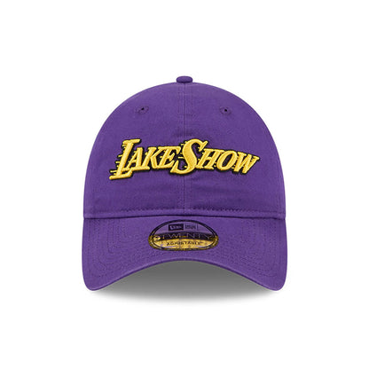 This is a LA Lakers NBA City Edition Purple 9TWENTY Adjustable Cap 2