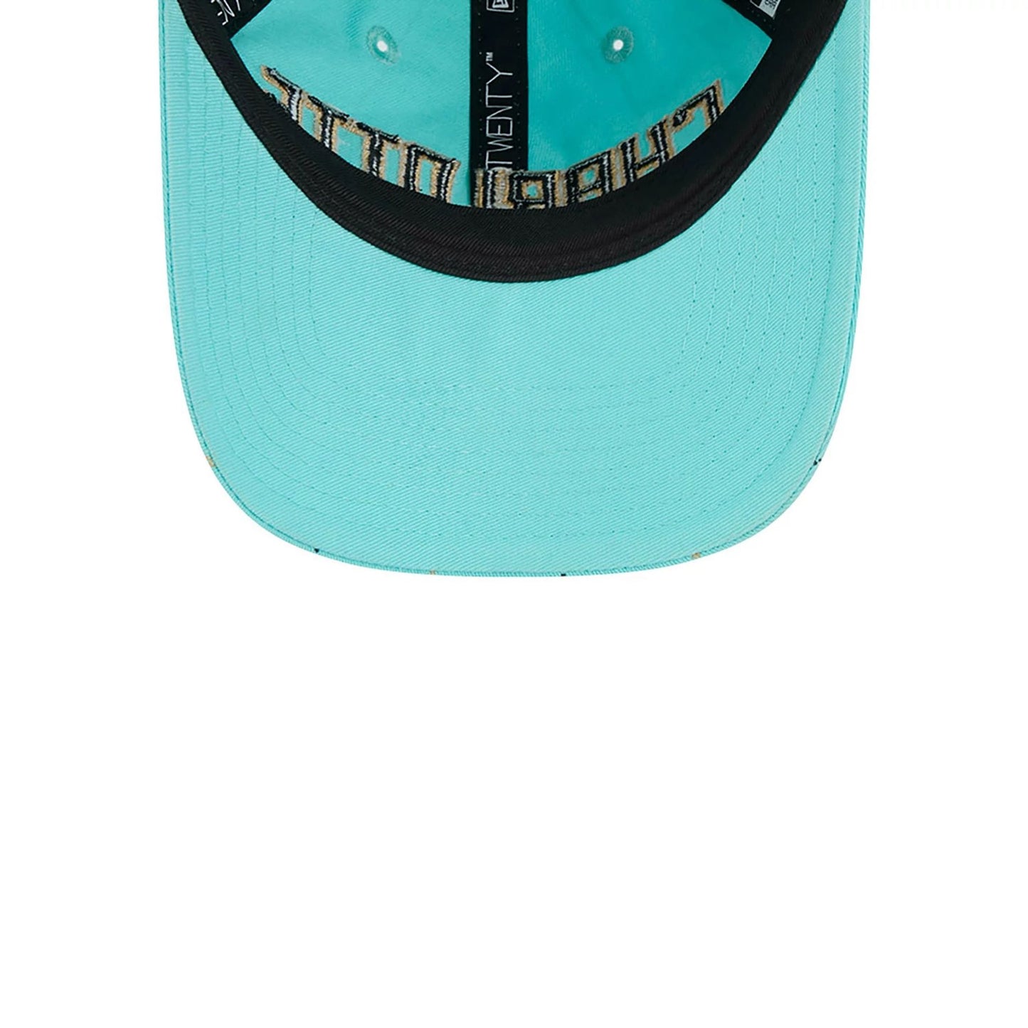 This is a Charlotte Hornets NBA City Edition Turquoise 9TWENTY Adjustable Cap 4