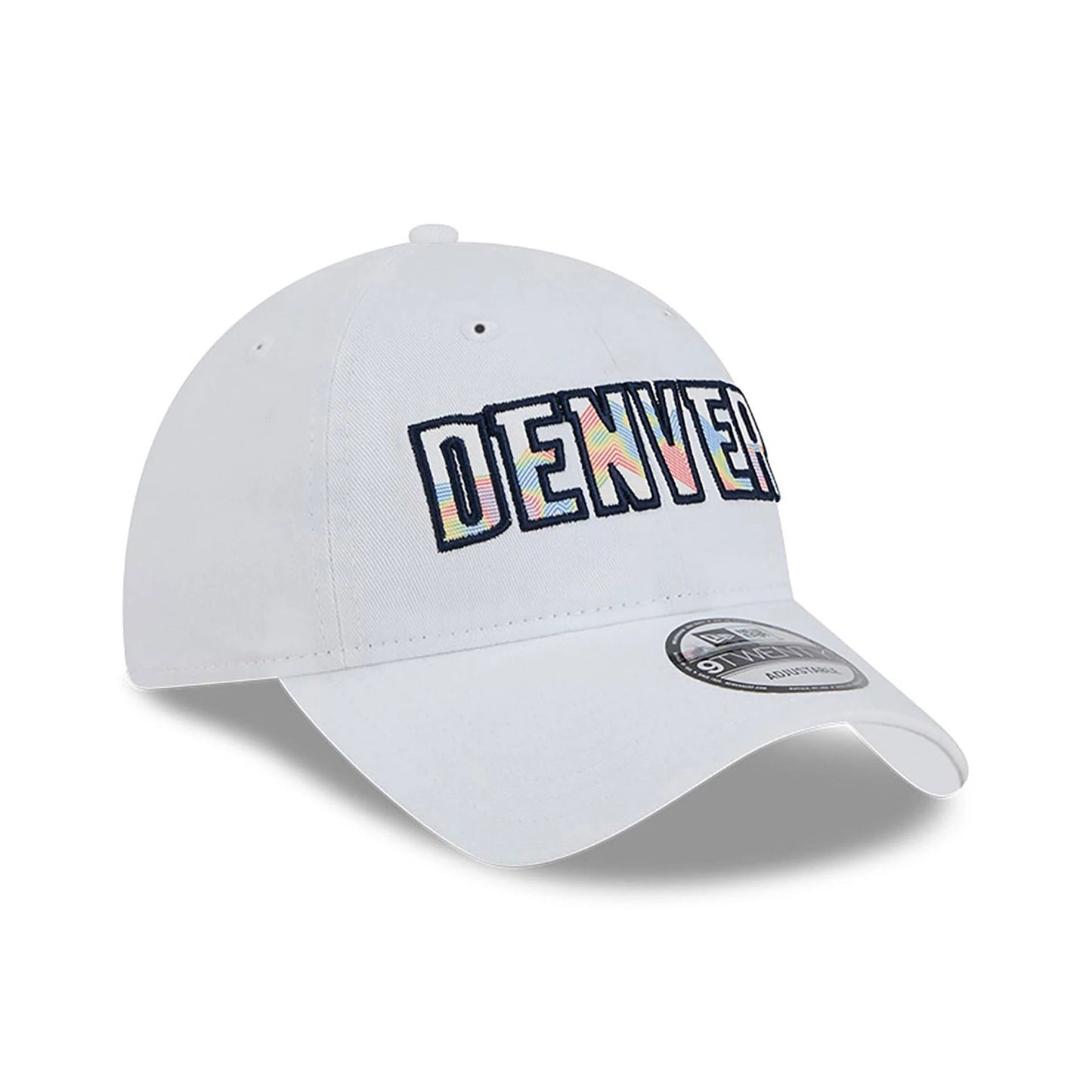 This is a Denver Nuggets NBA City Edition White 9TWENTY Adjustable Cap 4