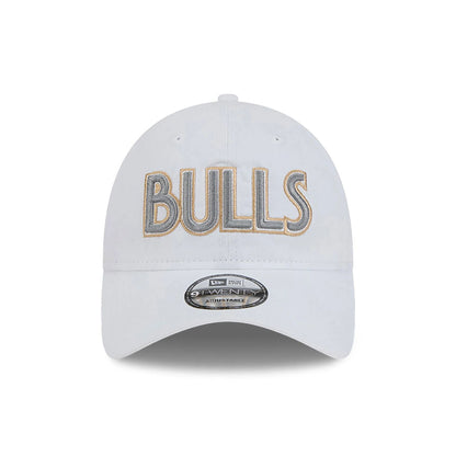 This is a Chicago Bulls NBA City Edition White 9TWENTY Adjustable Cap 2