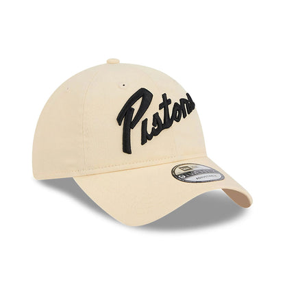 This is a Detroit Pistons NBA City Edition Light Beige 9TWENTY Adjustable Cap 3