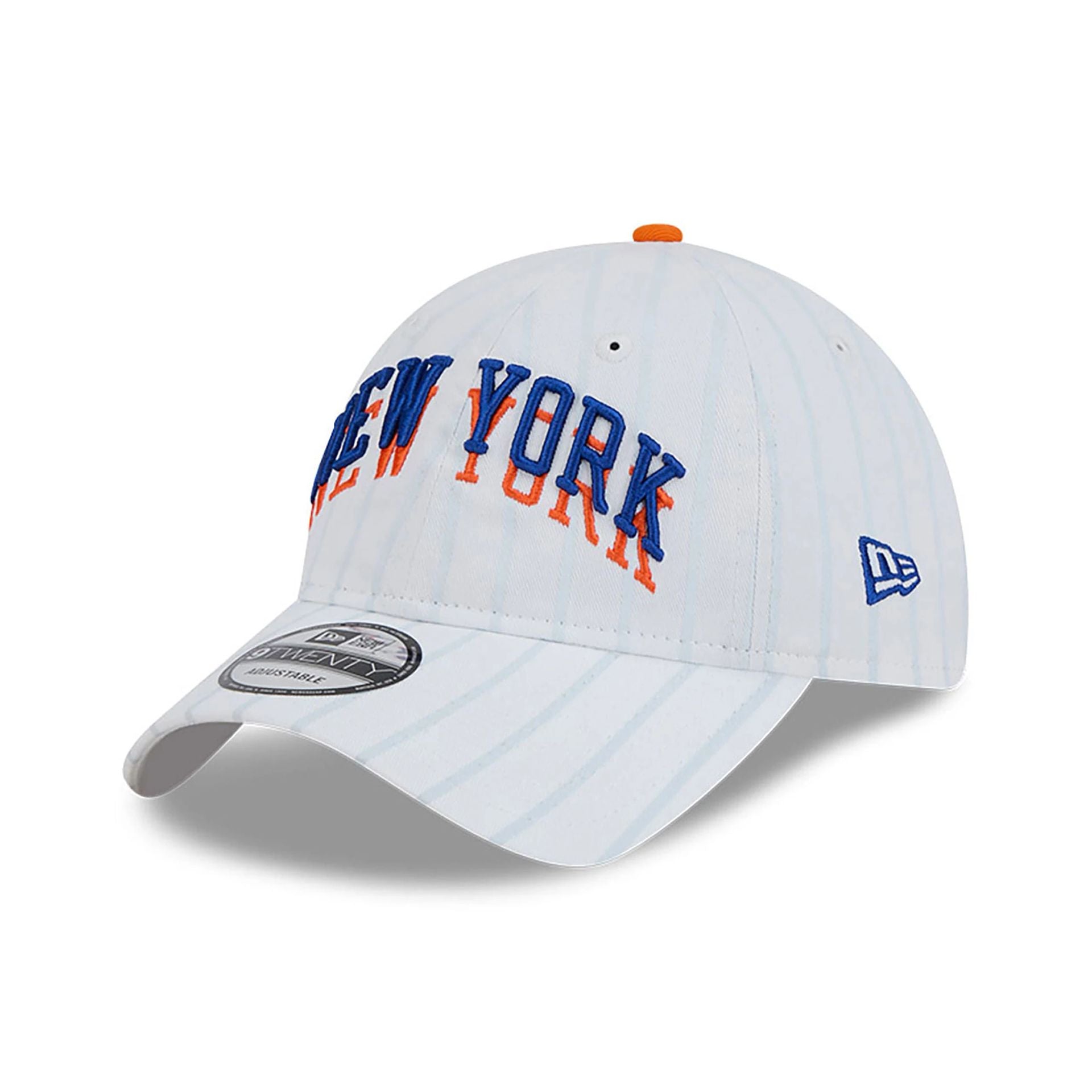 This is a New York Knicks NBA City Edition White 9TWENTY Adjustable Cap 1