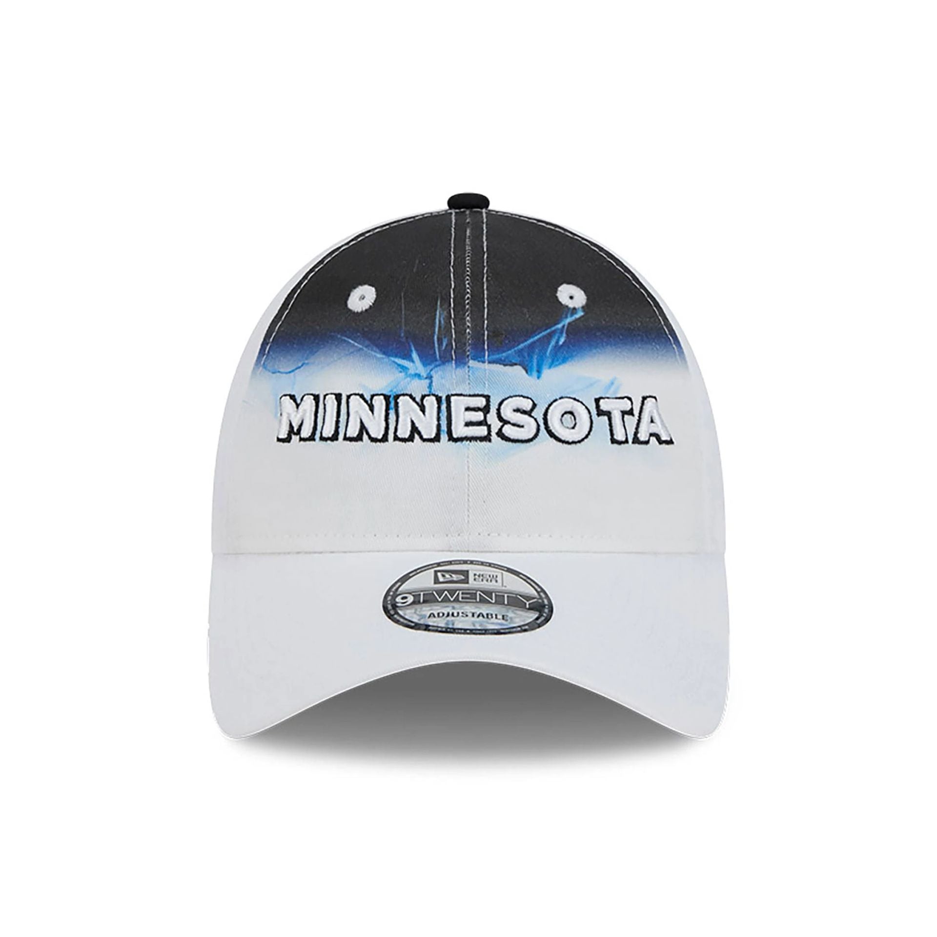 This is a Minnesota Timberwolves NBA City Edition White 9TWENTY Adjustable Cap 2