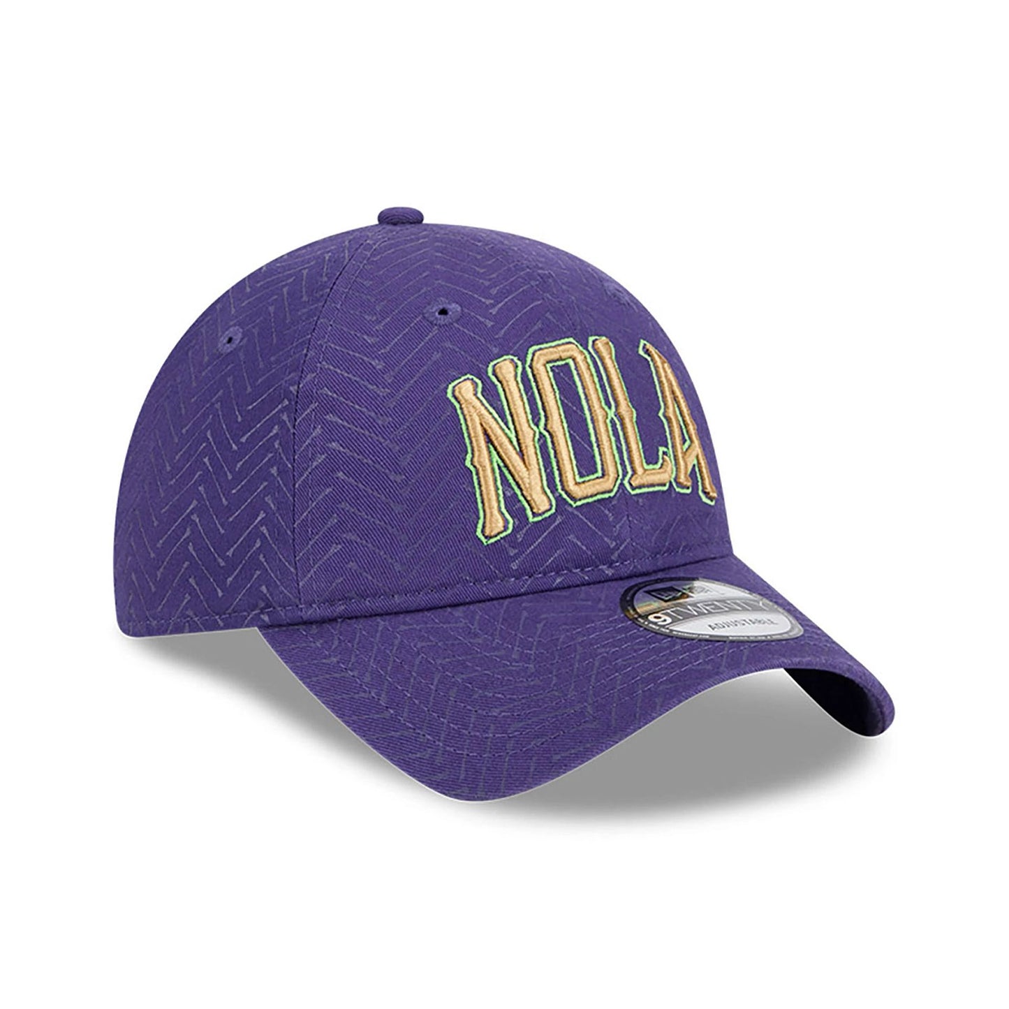 This is a New Orleans Pelicans NBA City Edition Purple 9TWENTY Adjustable Cap 3