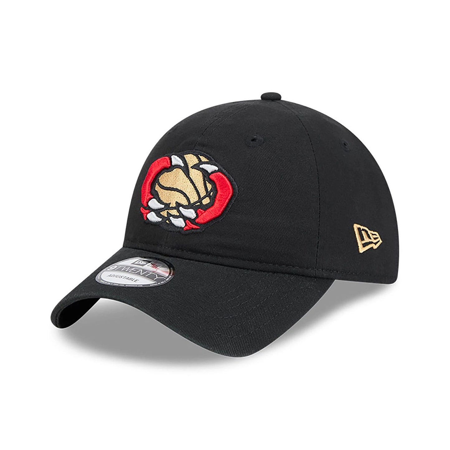 This is a Toronto Raptors NBA City Edition Black 9TWENTY Adjustable Cap 1