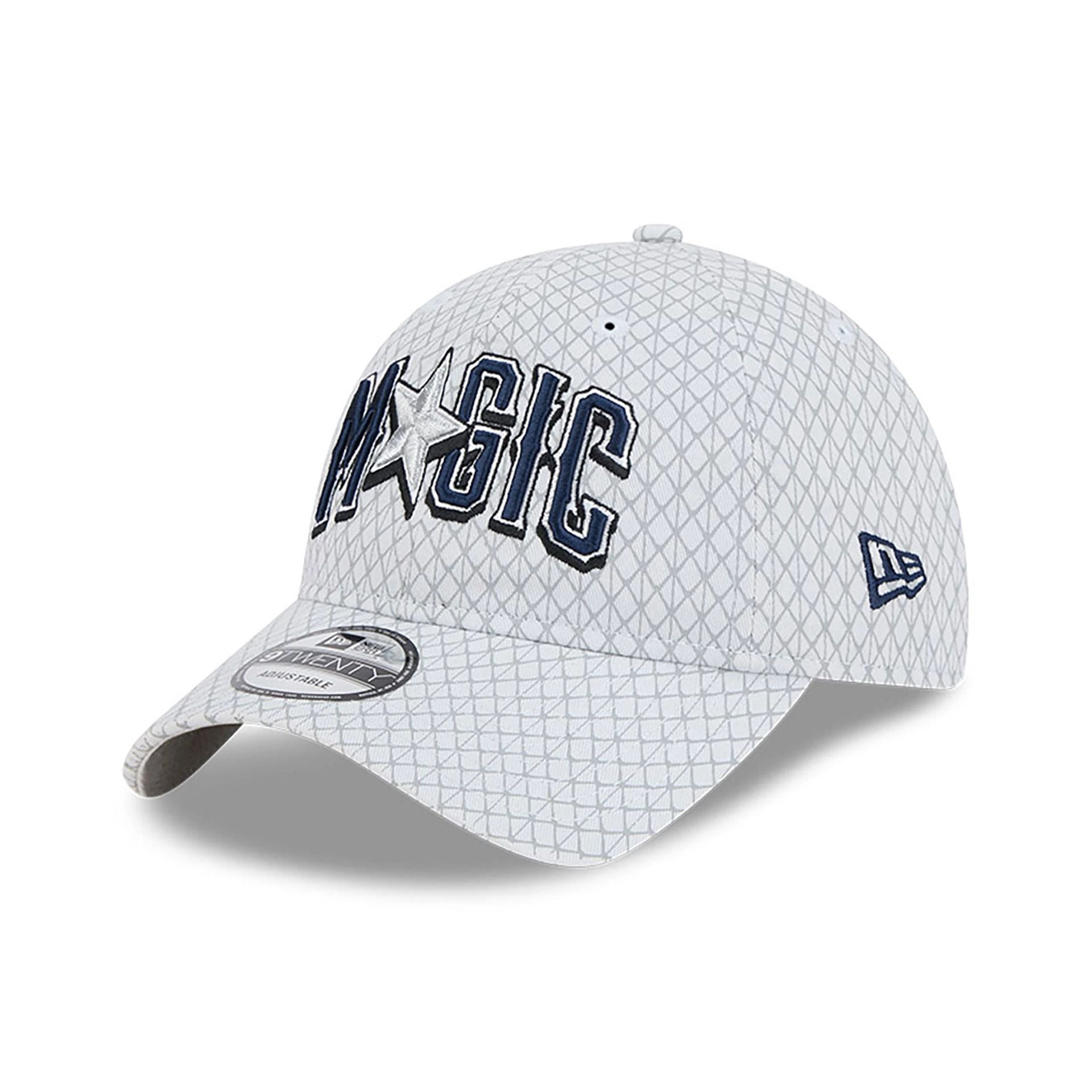 This is a Orlando Magic NBA City Edition White 9TWENTY Adjustable Cap 1