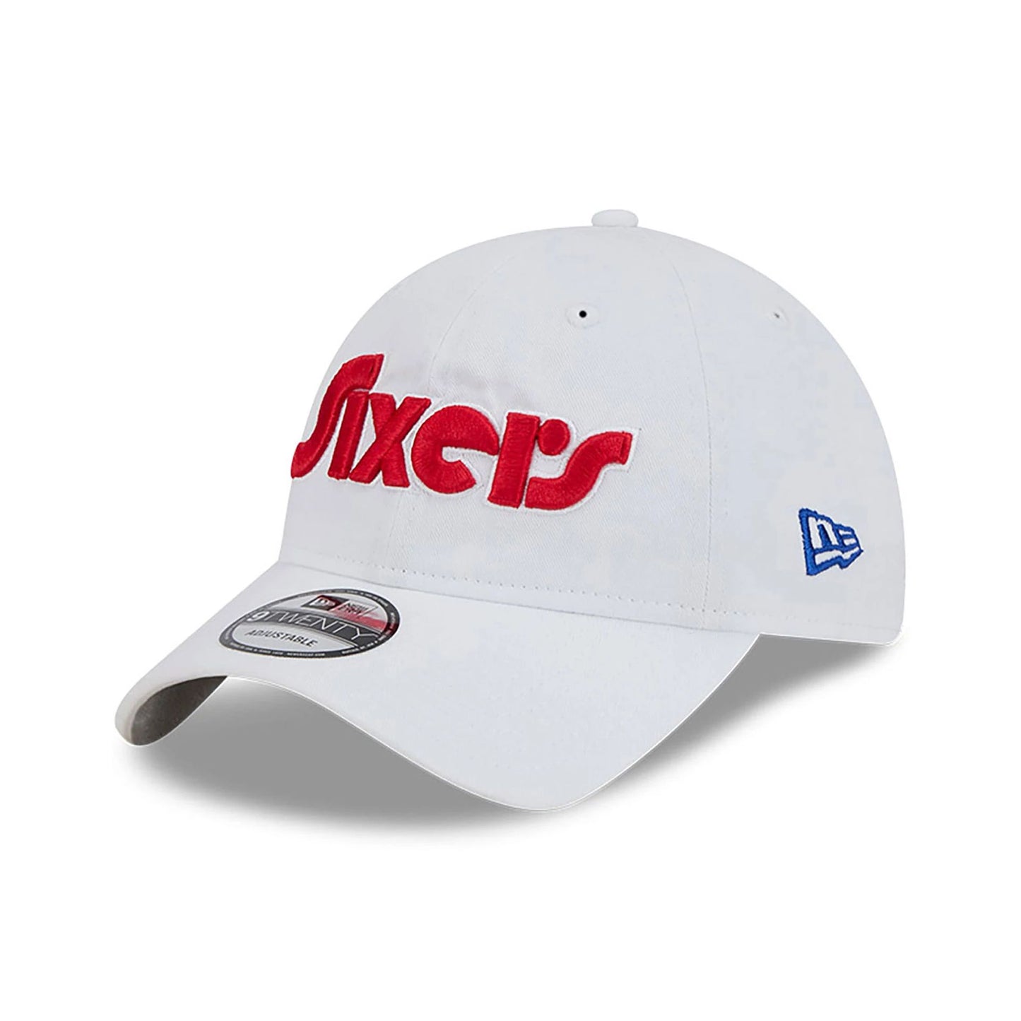 This is a Philadelphia 76ers NBA City Edition White 9TWENTY Adjustable Cap 1