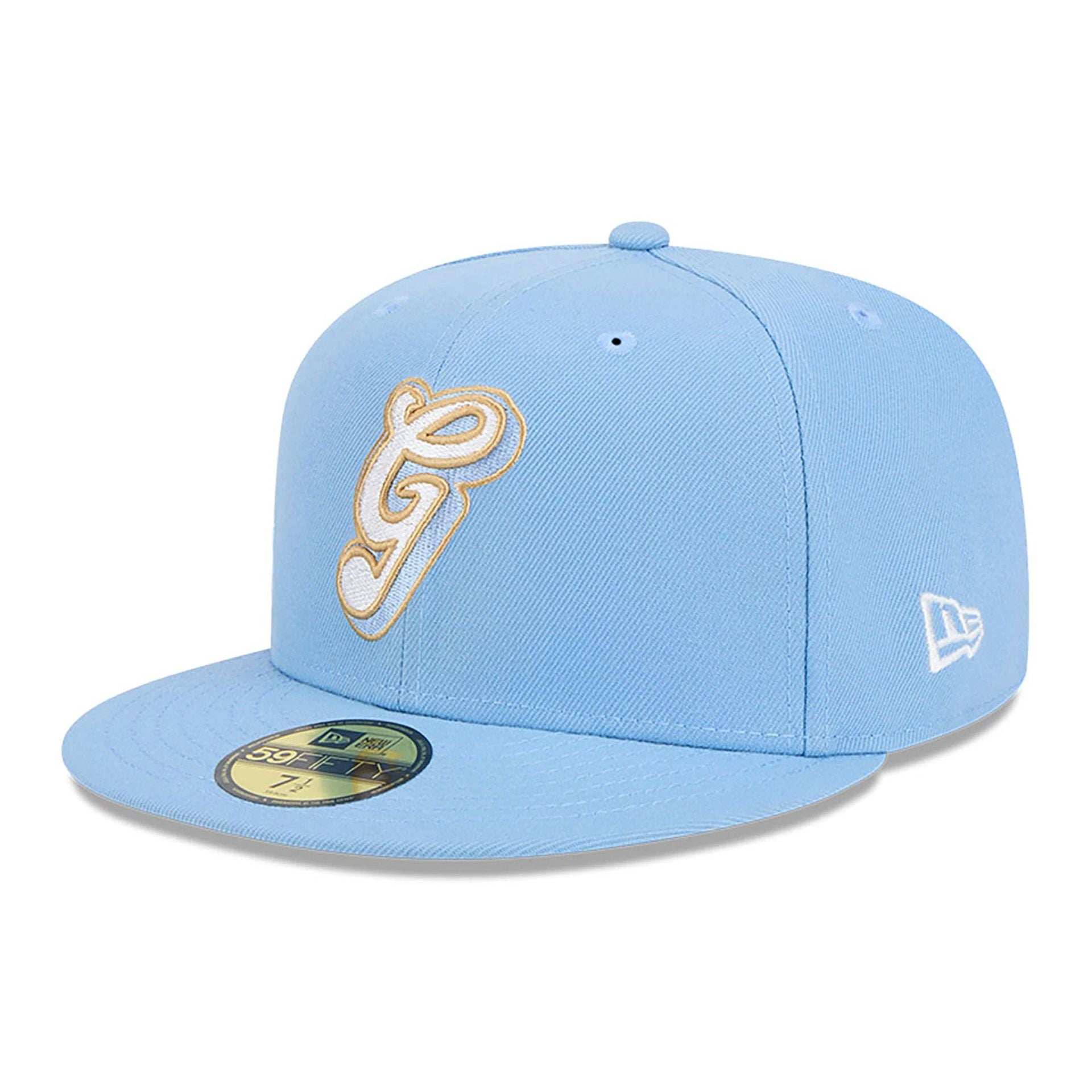 This is a Memphis Grizzlies NBA City Edition Pastel Blue 59FIFTY Fitted Cap 4