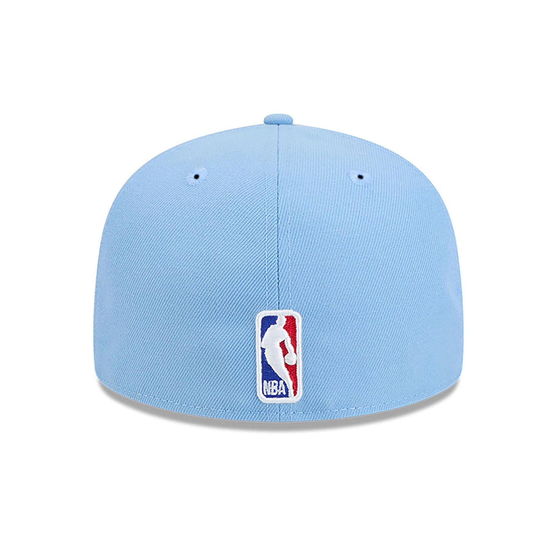 This is a Memphis Grizzlies NBA City Edition Pastel Blue 59FIFTY Fitted Cap 5