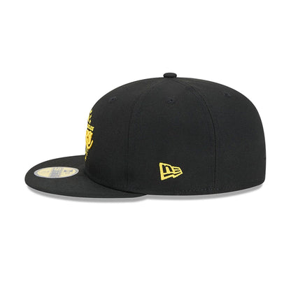 This is a LA Lakers NBA City Edition Black 59FIFTY Fitted Cap 7