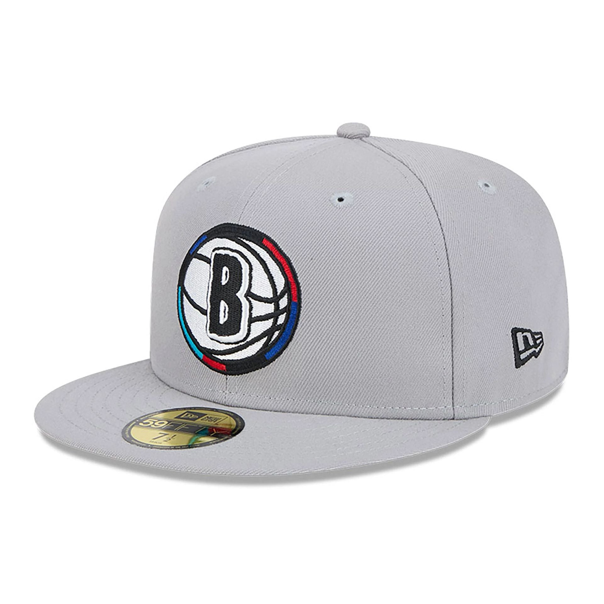 This is a Brooklyn Nets NBA City Edition Grey 59FIFTY Fitted Cap 4