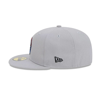 This is a Brooklyn Nets NBA City Edition Grey 59FIFTY Fitted Cap 7