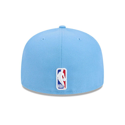 This is a Cleveland Cavaliers NBA City Edition Light Blue 59FIFTY Fitted Cap 5