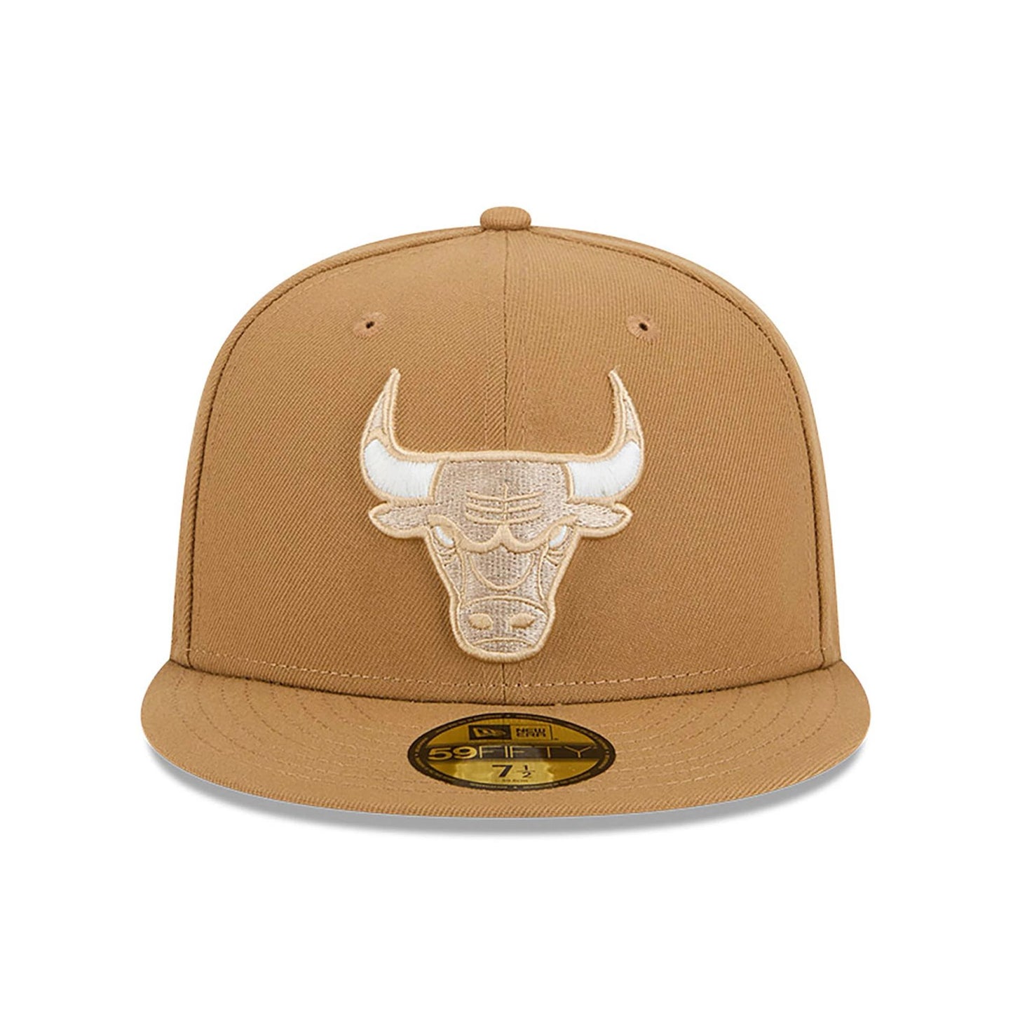 This is a Chicago Bulls NBA City Edition Dark Beige 59FIFTY Fitted Cap 3