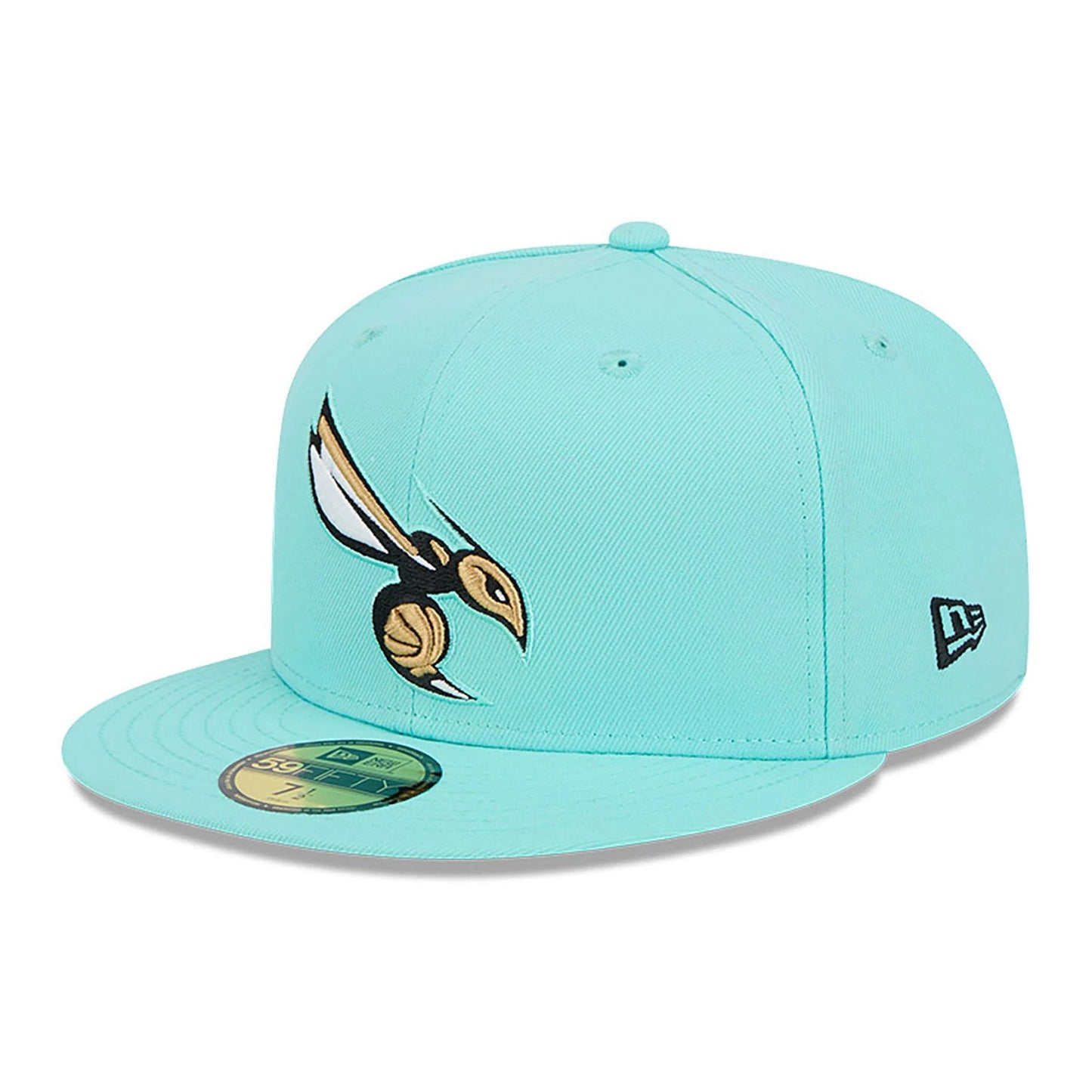 This is a Charlotte Hornets NBA City Edition Green 59FIFTY Fitted Cap 4