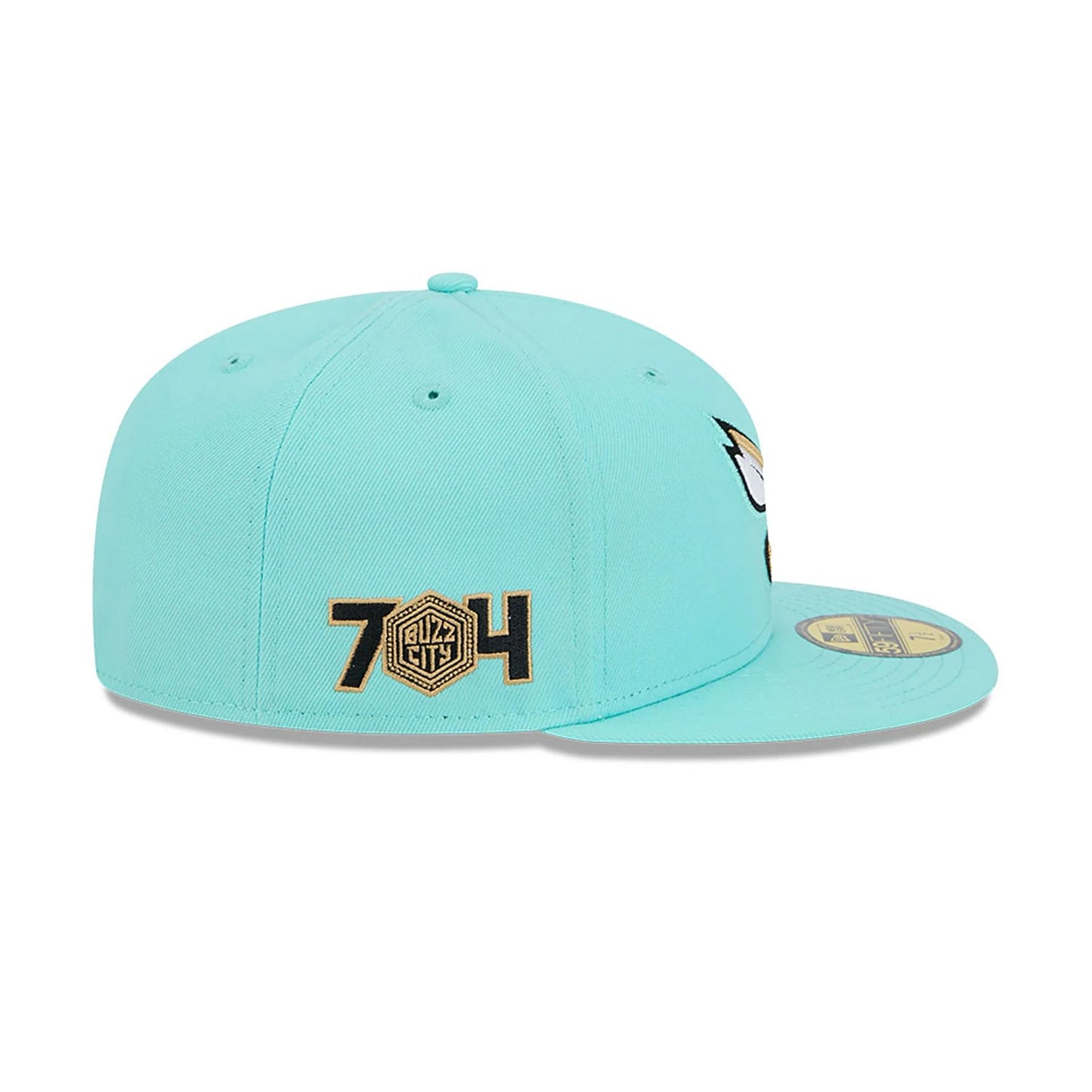 This is a Charlotte Hornets NBA City Edition Green 59FIFTY Fitted Cap 6