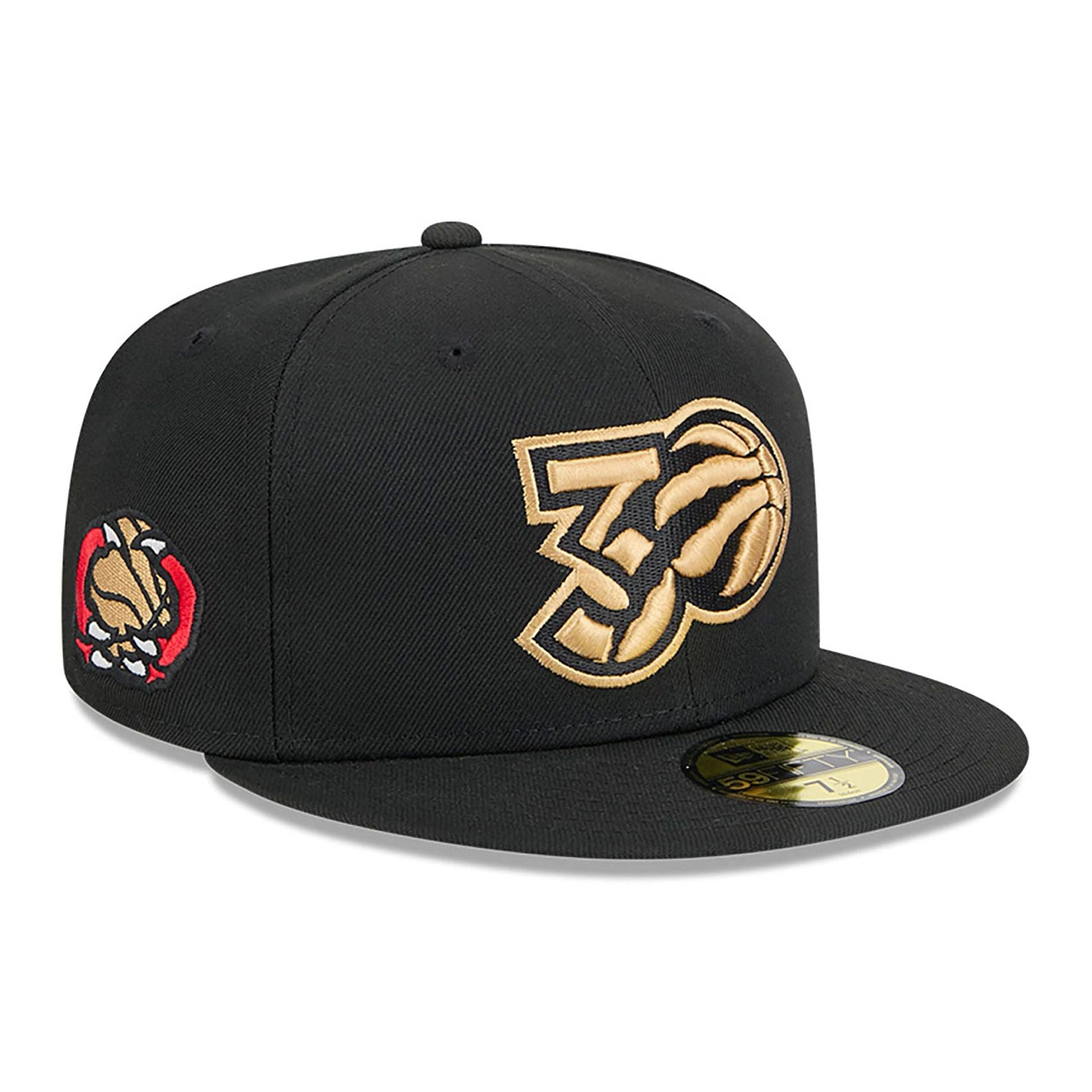 This is a Toronto Raptors NBA City Edition Black 59FIFTY Fitted Cap 1