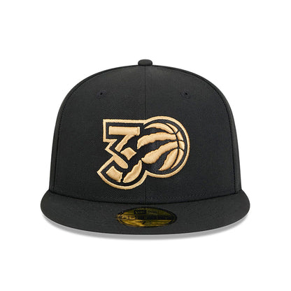 This is a Toronto Raptors NBA City Edition Black 59FIFTY Fitted Cap 3