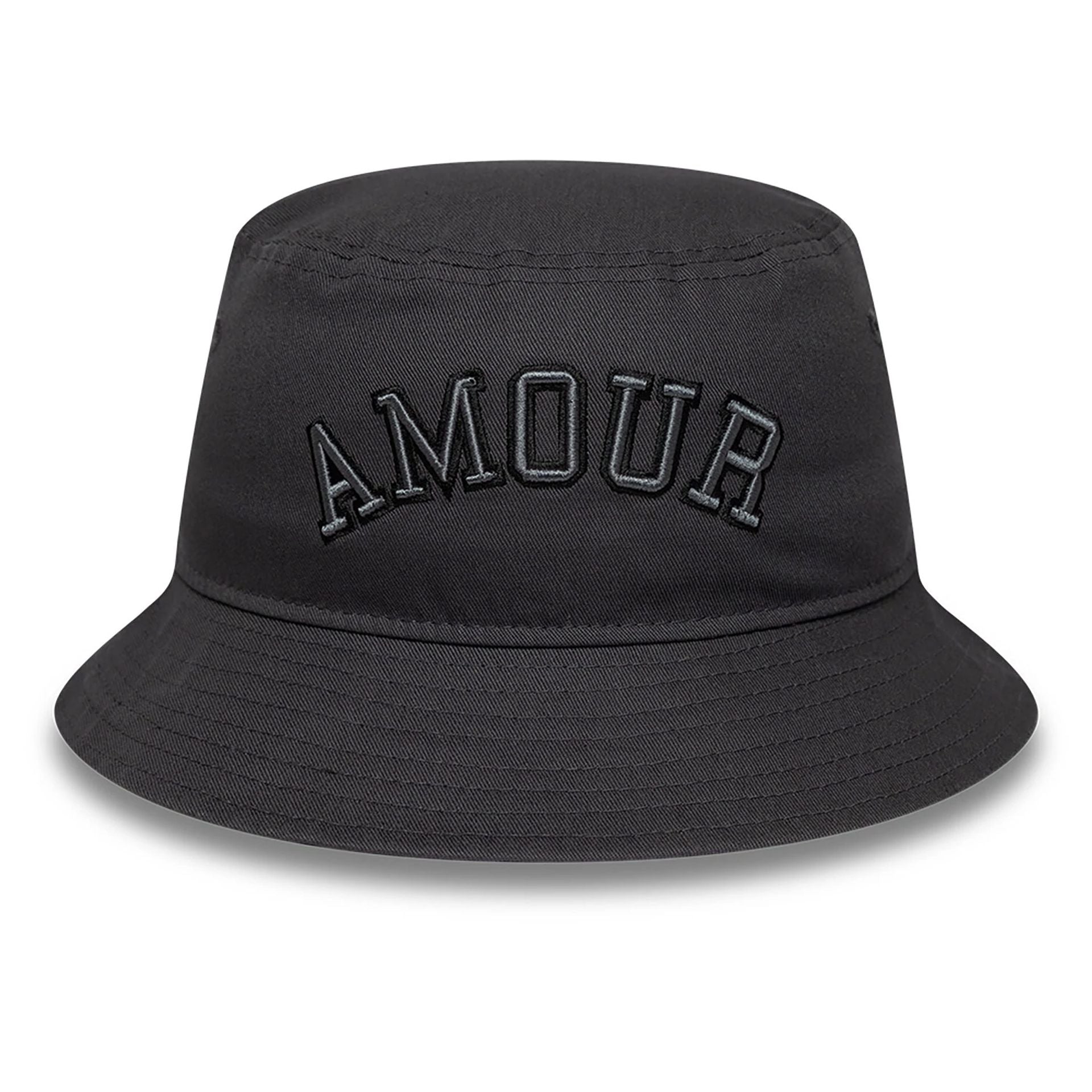 This is a New Era ZV Amour Dark Grey Bucket Hat 2